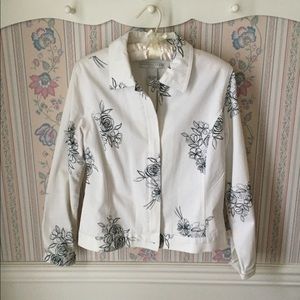 White light denim jacket